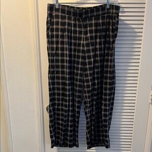 Torrid women’s Plaid Dress Pants in Black and Gray